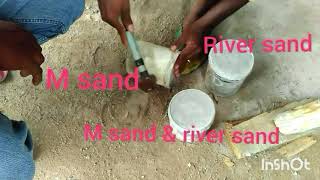 M sand concrete vs river sand concrete complete test result [upl. by Godfree209]