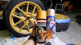 PLASTI DIP vs SUPERWRAP A Better Removable Spray Paint [upl. by Reywas]