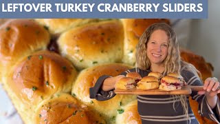 Leftover Turkey Cranberry Sliders on Hawaiian Rolls [upl. by Adihaj]