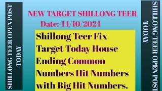 shillong teer target numbers todayDt14102024 [upl. by Bonucci]