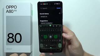 OPPO A80 5G How to Make Keyboard Bigger [upl. by Marlee]