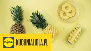 Jak pokroić ananasa 🍍  Kuchnia Lidla [upl. by Nnylarat650]