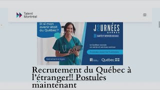 Je te montre comment postuler lors du recrutement Québec tous les pays concernés  C’facile Canada [upl. by Ayenat490]