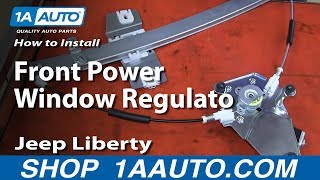 How To Replace Front Window Regulator 0207 Jeep Liberty [upl. by Garson]