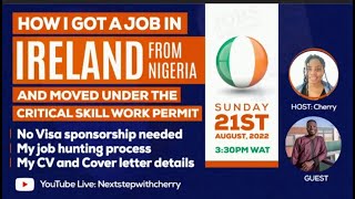 How I Got Job offer In Ireland From Nigeria  No Visa Sponsorship Needed [upl. by Gibrian412]