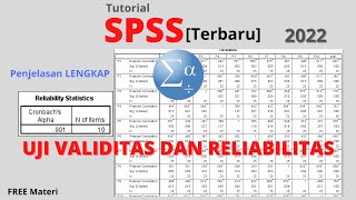 Tutorial SPSS  Cara Uji Validitas dan Reliabilitas Lengkap [upl. by Chill930]