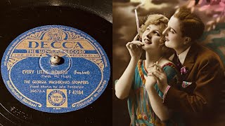 The Georgia Wasboard Stompers  Every Little Moment  78 rpm  Decca F42184  1941 [upl. by Aivyls]