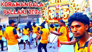 Koramangala Pallaki Utsava 2024  Shivaratri  Vaniyambadi Tamate  Tamate Dance Templecrewww [upl. by Favianus]