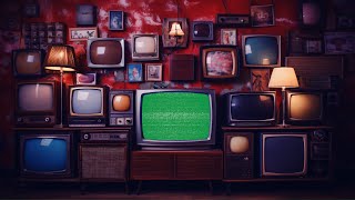 Old TV Pile Green Screen  4K  Global Kreators [upl. by Mokas]