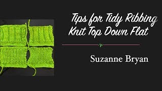 Tips for Tidy Ribbing Knit Flat [upl. by Ahsain]