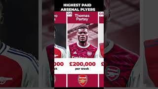 ARSENAL PLAYERS Salary Revealed top 20 list 2 shorts [upl. by Molohs135]