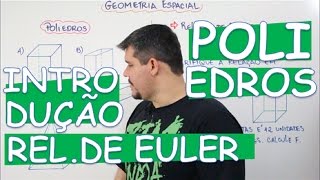 POLIEDROS CONCEITOS INICIAIS E RELAÇÃO DE EULER AULA 116 [upl. by Alderson]