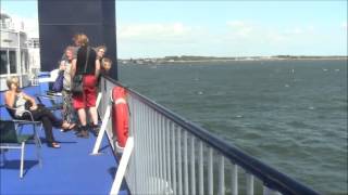 Scandlines ferry announcement on MS Schleswig Holstein Puttgarden to Rodby [upl. by Anerak832]