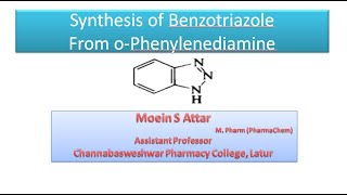 Synthesis of BenzotriazoleFrom oPhenylenediamine [upl. by Gabe]