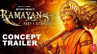 RAMAYANA  OFFICIAL TRAILER Ranbir Kapoor Lara Dutt Sunny DeolSai Pallavi Nitesh TiwariConcept [upl. by Aihsile]