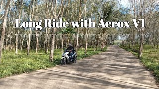 Long ride from Kalamansig Sultan Kudarat to Koronadal City with Aerox 155 [upl. by Anidnamra]