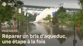 Voici comment fonctionne la réparation dun bris daqueduc  Découverte [upl. by Neelyar]