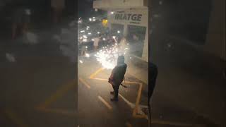 Correfoc els Dimonis de Mislata en Moraira disfruta como si estuvieras bajo las chispas [upl. by Jess]