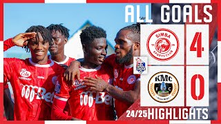 MAGOLI YOTE  SIMBA SC 4 VS KMC FC 0  LIGI KUU YA NBC 202425 [upl. by Nemhauser]