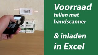 Voorraad tellen met handscanner en naar Excel exporteren [upl. by Wincer]