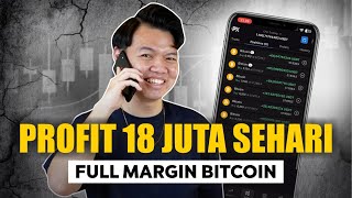 TRADING FULL MARGIN BITCOIN SAMPAI PROFIT 18 JUTA REVIEW APLIKASI PRIMEXBT [upl. by Thad18]