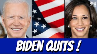 Breaking Biden DROPS OUT of the 2024 Presidential Race [upl. by Vassell]