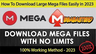 How to download large files from mega link in one click  Updated Method 2023  API issue solved [upl. by Hymie968]