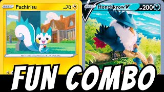 New amp Improved Pachirisu  Honchkrow V Deck  Pokémon TCG Live  Twilight Masquerade [upl. by Onitrof]