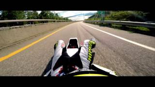 GOPRO ROGER HICKEY 100 MPH STREET LUGE 2016 [upl. by Towne]