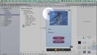 Xcode 5 Login ViewController Setup and Background Image Tutorial  Part 25 [upl. by Werra516]