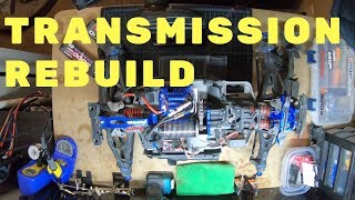 Rebuilding The Traxxas E Revo 20 Transmission [upl. by Adnohsat]