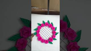 Beautiful Flower Wall Decor Craft using Paper short youtubeshort viral reel trending diycrafts [upl. by Norita]