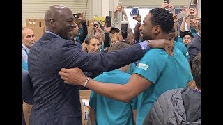 Michael Jordan Pulls Up On Dwyane Wade At NBA All Star 2019 [upl. by Mw]