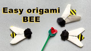 How to Fold an Origami Bee [upl. by Ettelorahc]