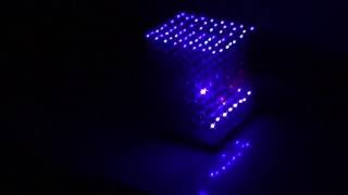 Banggood 8x8x8 LED Cube 1055438 Full Animation Cycle [upl. by Ahk]