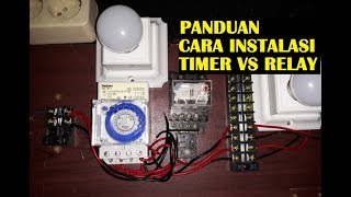 PANDUAN CARA PASANG TIMER THEBEN SUL 181h KE RELAY ATAU KONTAKTOR  1 in to 2 out load [upl. by Lorolla389]