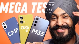 Best 5G Phone Under ₹20000  Samsung M35 vs Moto G85 vs CMF Phone 1 [upl. by Malloch587]