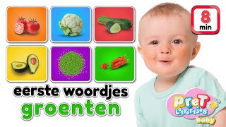 Pretlettertjes Baby TV • Eerste Woordjes • GROENTEN • Woordjes leren met Nederlandse baby filmpjes [upl. by Atnamas901]