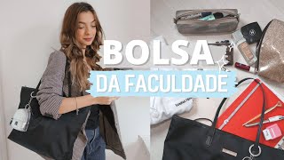 O QUE TEM NA MINHA BOLSA DA FACULDADE ⭐️🤍 [upl. by Zerelda]