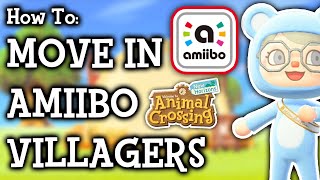 How To Move Villagers to Your Island With Amiibo Cards  Animal Crossing New Horizons [upl. by Ahsoem]