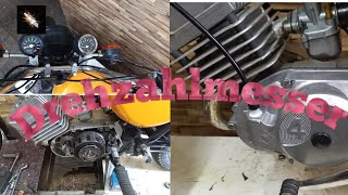 Simson S51 Drehzahlmesser Montage amp Funktionstest [upl. by Dustman]