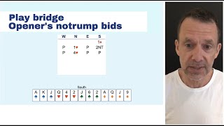 Notrump bids by opener in bridge [upl. by Airetak]