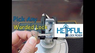 103 How To Pick Any Warded Lock [upl. by Nahttam835]