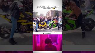 S1000rr vs Kawasaki Zx10r public 👀reaction 😱bike motovlog riding shorts shortvideo ￼ [upl. by Adhern514]