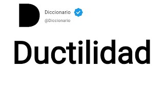 Ductilidad Significado En Español [upl. by Nathalia]