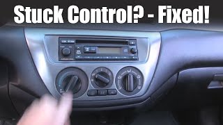 How to fix a stuck heater control knob  EVO Lancer Mitsubishi  Boosted Films [upl. by Goebel]