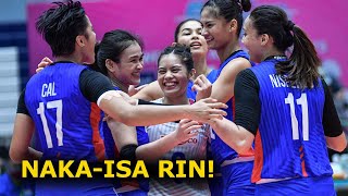 NakaISANG set rin sa wakas ang Pilipinas  AVC Womens Club Volleyball Championship  Rebisco v Iran [upl. by Anirda]