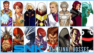 SNK FIGHTING GAMES FINAL BOSSES [upl. by Gilder]