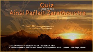 Zarathoustra Mini Quiz Maxi Music [upl. by Ardnalahs]