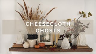 DIY Cheesecloth Ghosts [upl. by Florine]